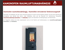 Tablet Screenshot of kaminofen-raumluftunabhaengig.de